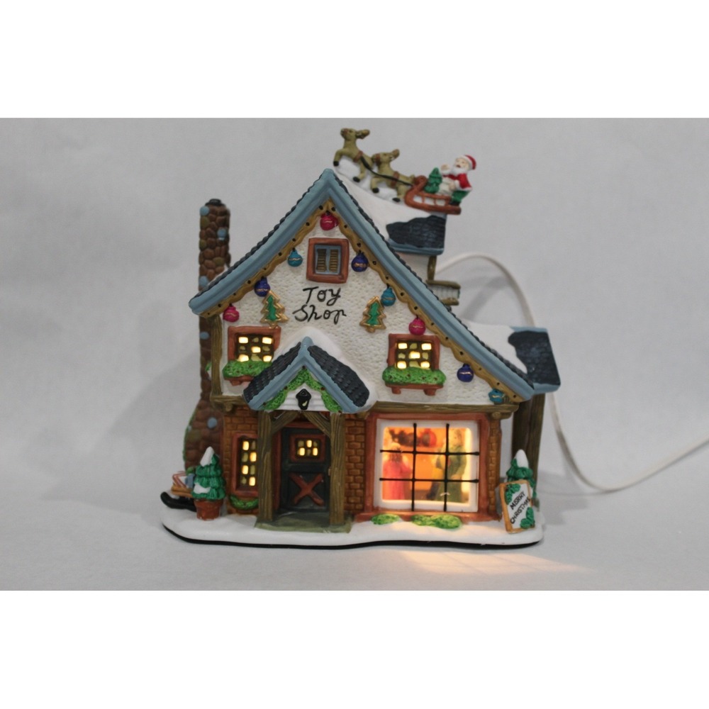 RARE Carole Towne Collection‎ Nick's Toy Shop 2002 Lighted Christmas Village
